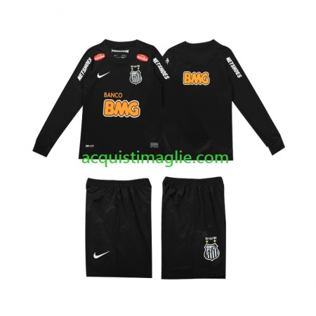 Divisa di Calcio Santos Classic 2012 2013 Retro Bambino Trasferta Manica Lunga